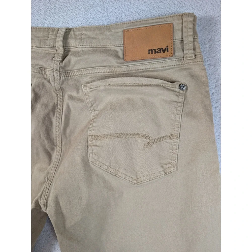Mavi Zach Straight Leg Pants Mens 36x34 Tan Khaki Cotton Blend Stretch Casual